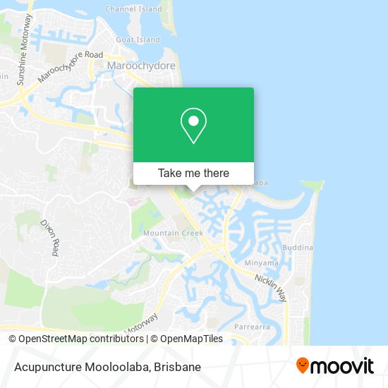 Acupuncture Mooloolaba map