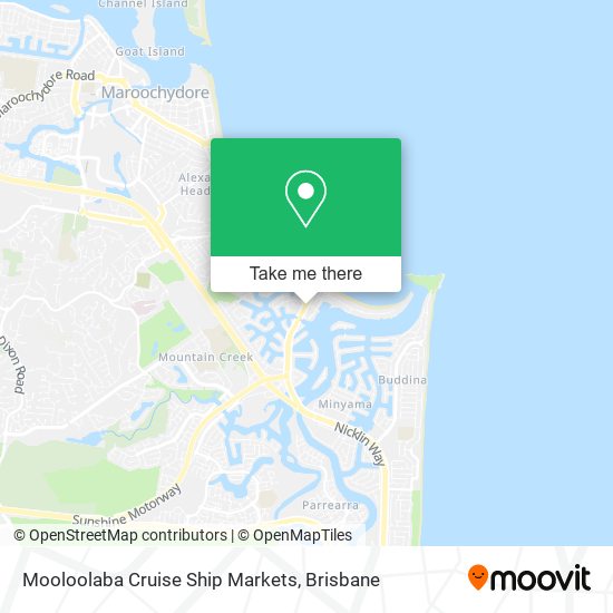 Mapa Mooloolaba Cruise Ship Markets