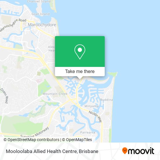 Mapa Mooloolaba Allied Health Centre