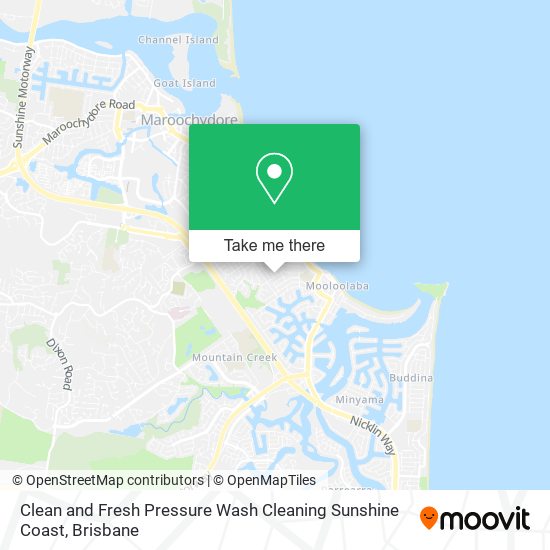 Clean and Fresh Pressure Wash Cleaning Sunshine Coast map