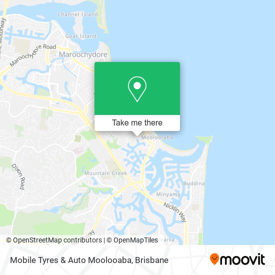 Mobile Tyres & Auto Moolooaba map
