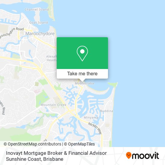 Inovayt Mortgage Broker & Financial Advisor Sunshine Coast map