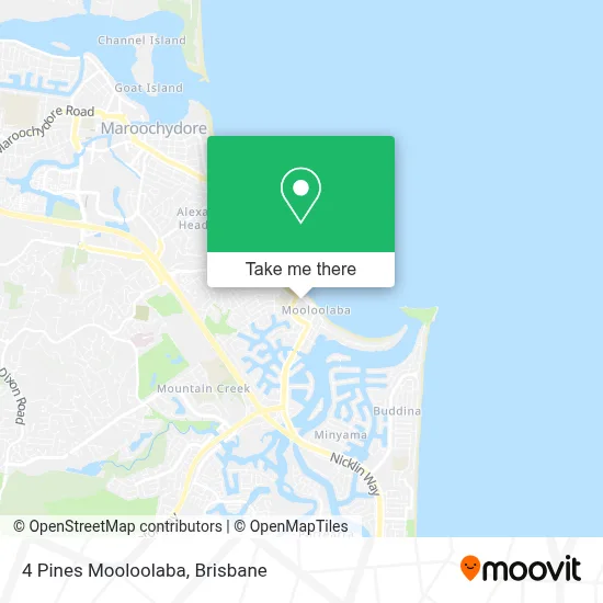 Mapa 4 Pines Mooloolaba