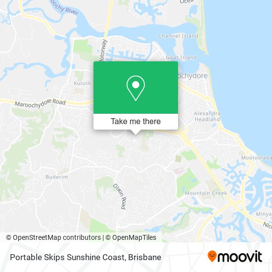 Portable Skips Sunshine Coast map