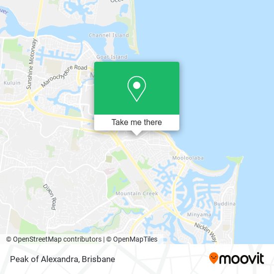 Peak of Alexandra map
