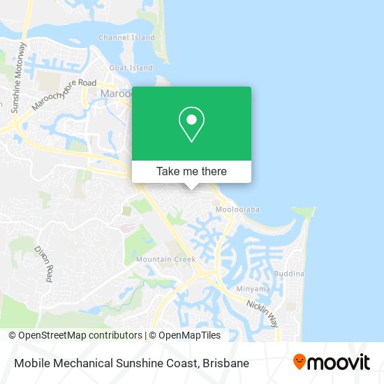 Mobile Mechanical Sunshine Coast map