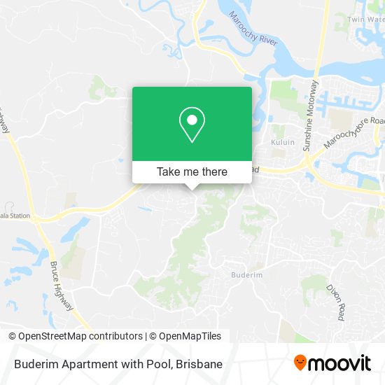 Buderim Apartment with Pool map