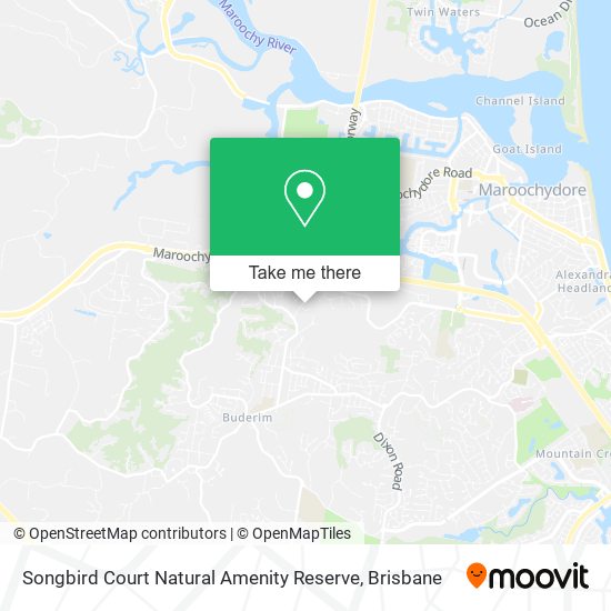 Songbird Court Natural Amenity Reserve map