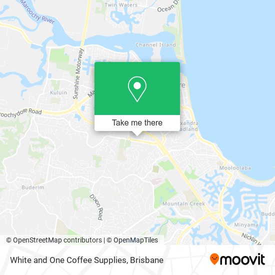 White and One Coffee Supplies map