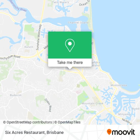 Six Acres Restaurant map