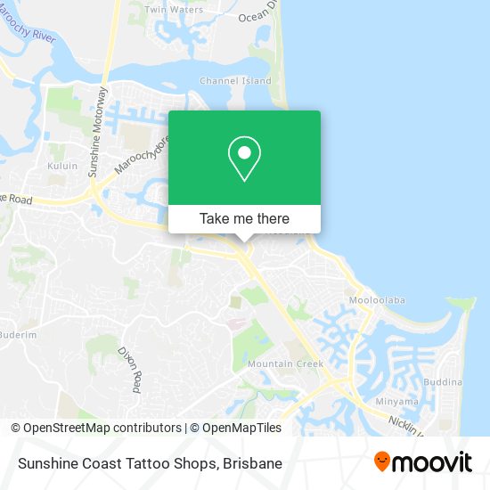 Sunshine Coast Tattoo Shops map