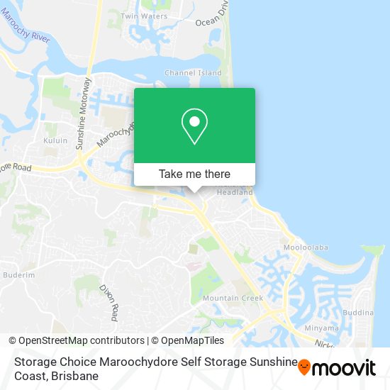 Storage Choice Maroochydore Self Storage Sunshine Coast map