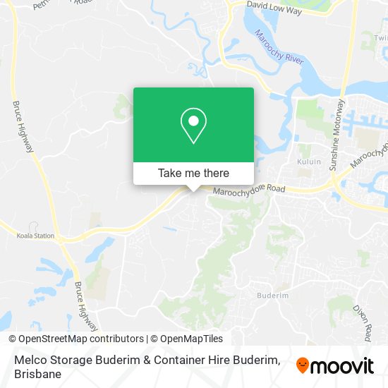 Melco Storage Buderim & Container Hire Buderim map