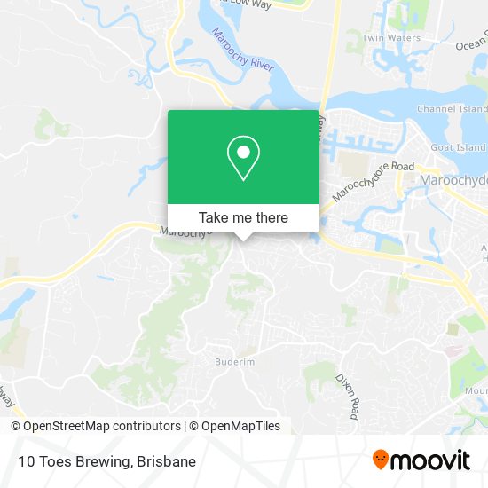 10 Toes Brewing map
