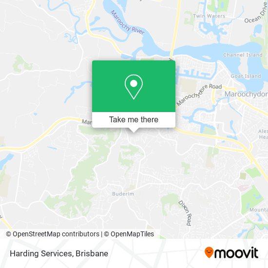Harding Services map