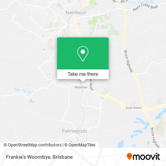Frankie's Woombye map