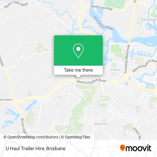 U Haul Trailer Hire map