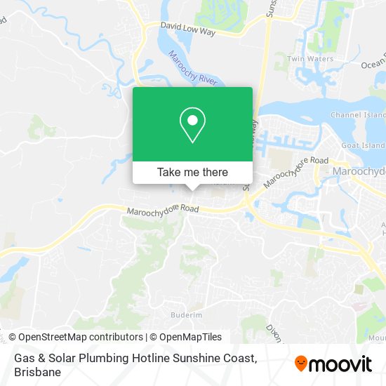 Gas & Solar Plumbing Hotline Sunshine Coast map