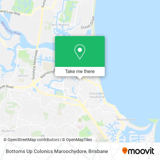 Bottoms Up Colonics Maroochydore map