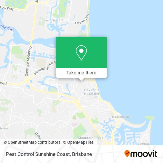Pest Control Sunshine Coast map