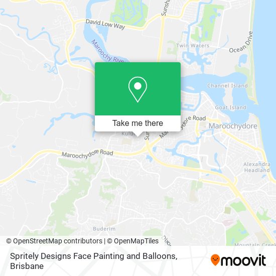 Spritely Designs Face Painting and Balloons map
