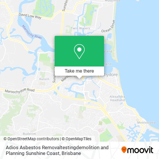Adios Asbestos Removaltestingdemolition and Planning Sunshine Coast map