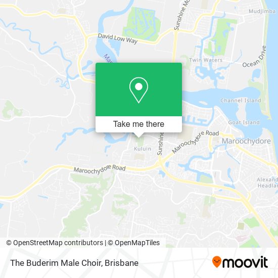 The Buderim Male Choir map