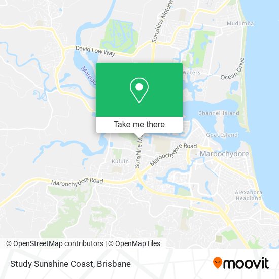 Study Sunshine Coast map