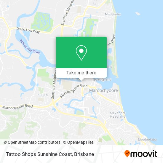 Tattoo Shops Sunshine Coast map