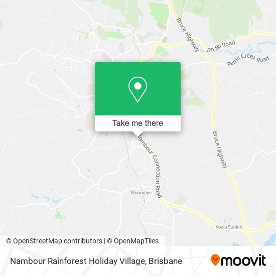 Nambour Rainforest Holiday Village map