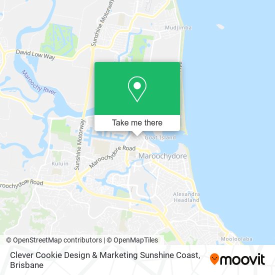 Clever Cookie Design & Marketing Sunshine Coast map