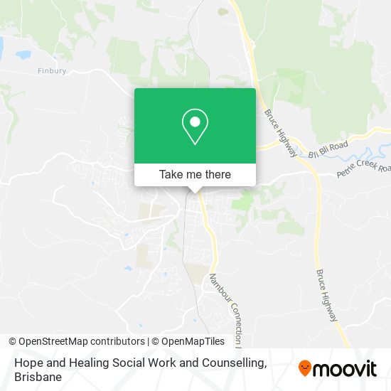 Hope and Healing Social Work and Counselling map