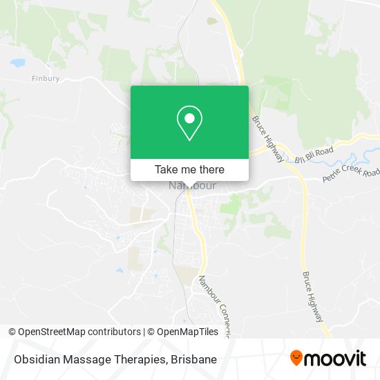 Obsidian Massage Therapies map