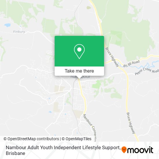 Nambour Adult Youth Independent Lifestyle Support map