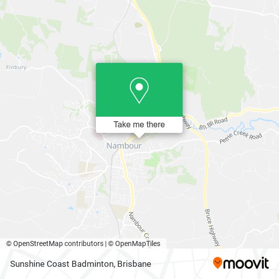 Sunshine Coast Badminton map
