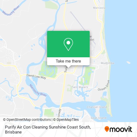 Purify Air Con Cleaning Sunshine Coast South map