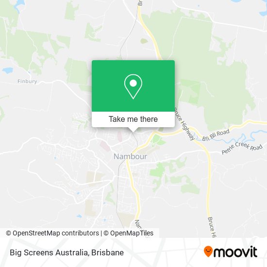 Mapa Big Screens Australia