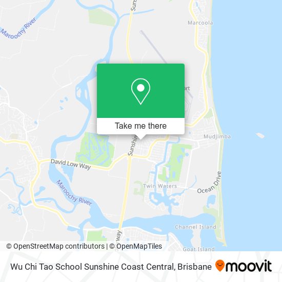 Wu Chi Tao School Sunshine Coast Central map
