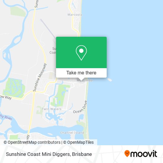 Sunshine Coast Mini Diggers map