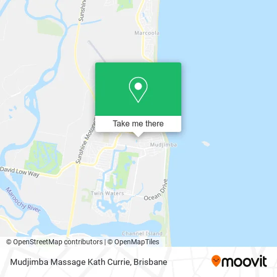 Mudjimba Massage Kath Currie map