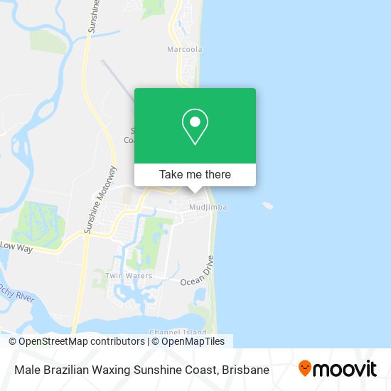 Male Brazilian Waxing Sunshine Coast map