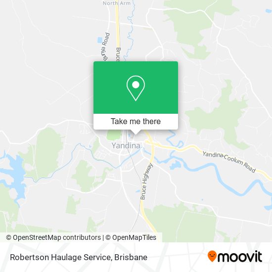 Mapa Robertson Haulage Service
