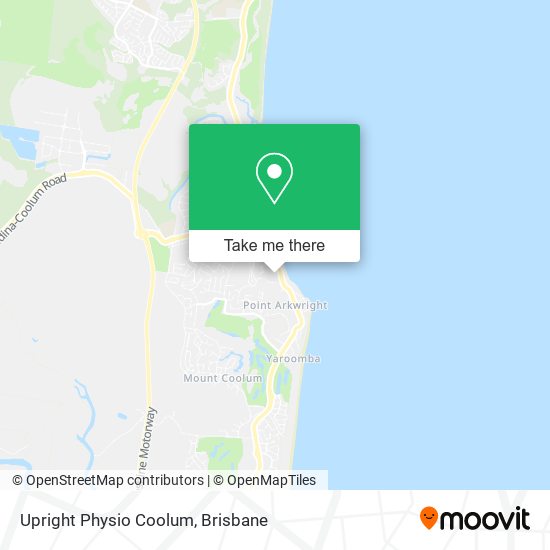 Upright Physio Coolum map
