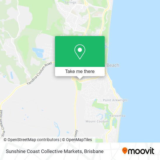 Sunshine Coast Collective Markets map