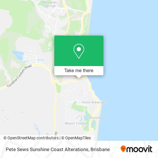 Pete Sews Sunshine Coast Alterations map