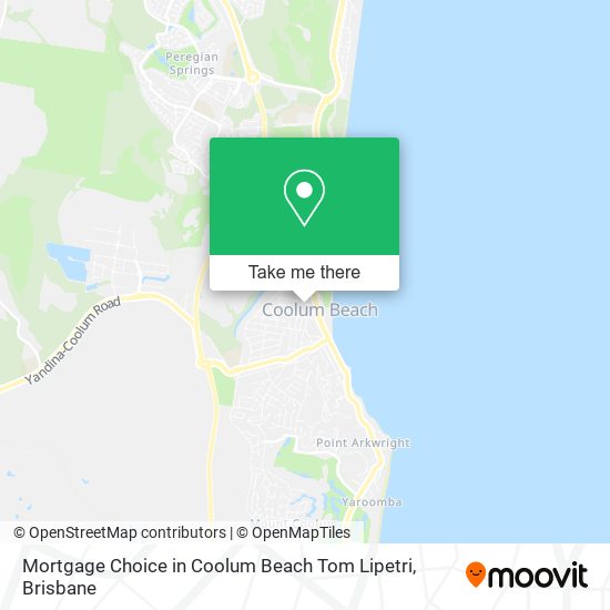 Mortgage Choice in Coolum Beach Tom Lipetri map