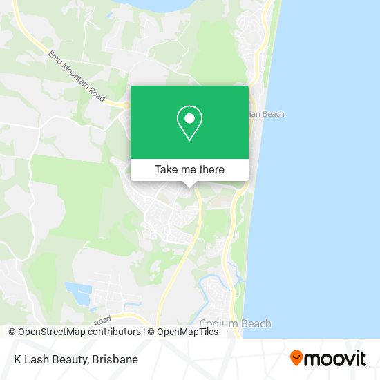 K Lash Beauty map