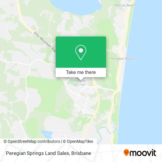 Peregian Springs Land Sales map