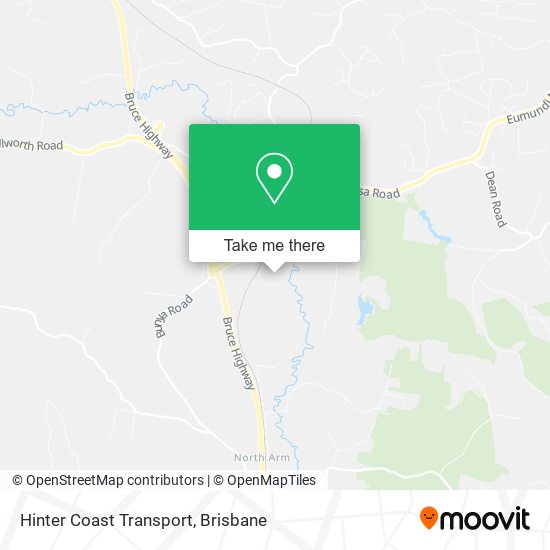 Hinter Coast Transport map