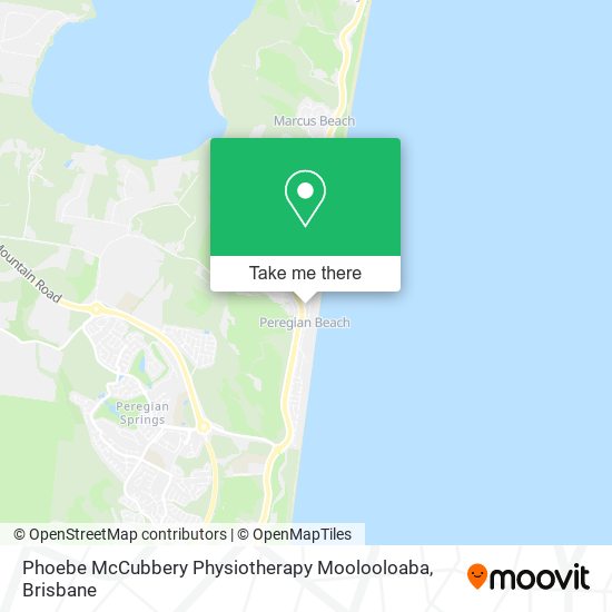Phoebe McCubbery Physiotherapy Moolooloaba map